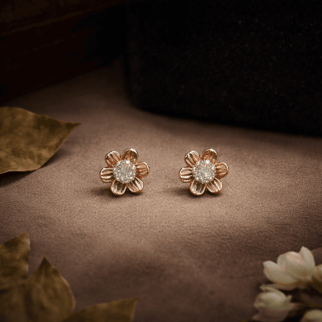 Rose Diamond Earing