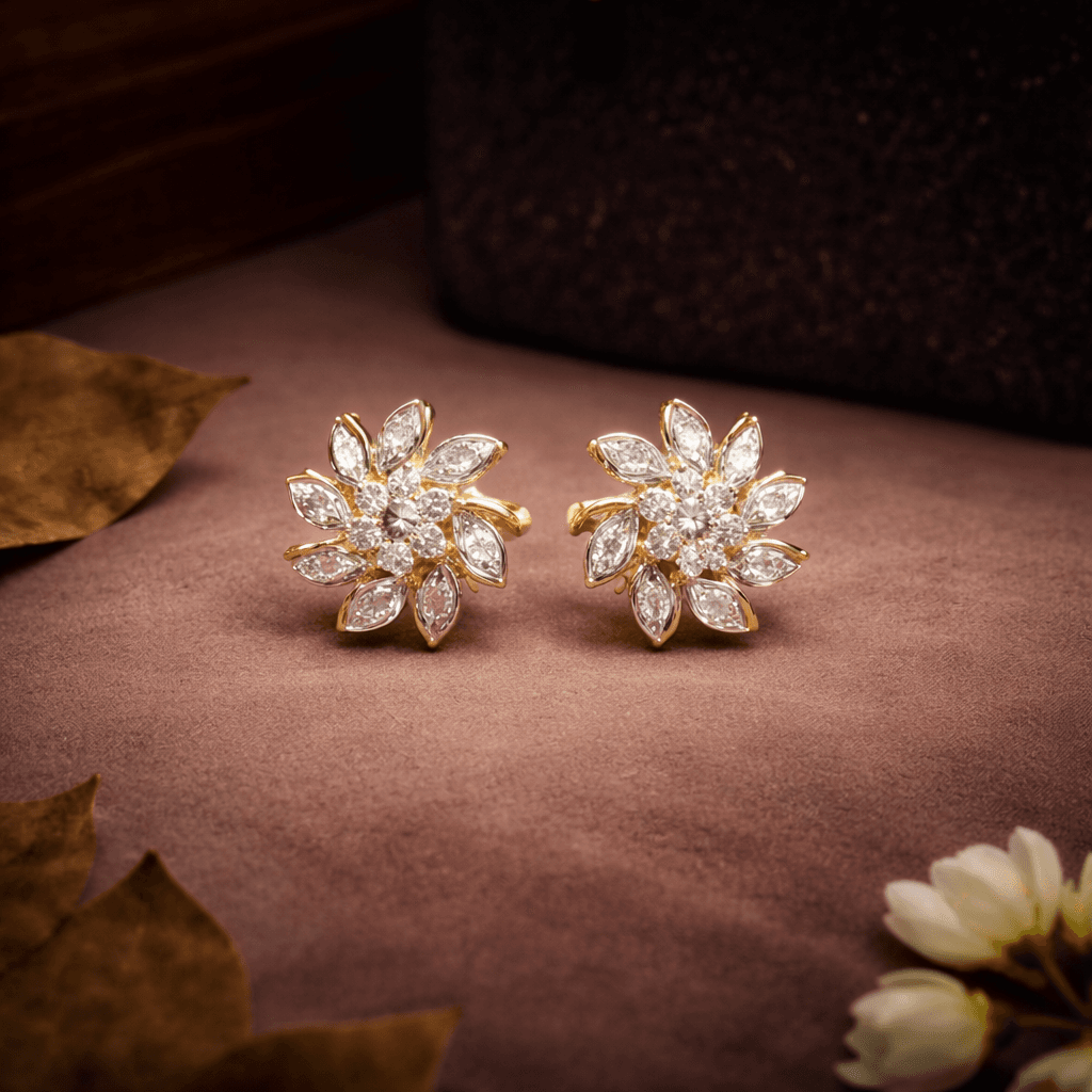 Marquise Bloom Diamond Studs