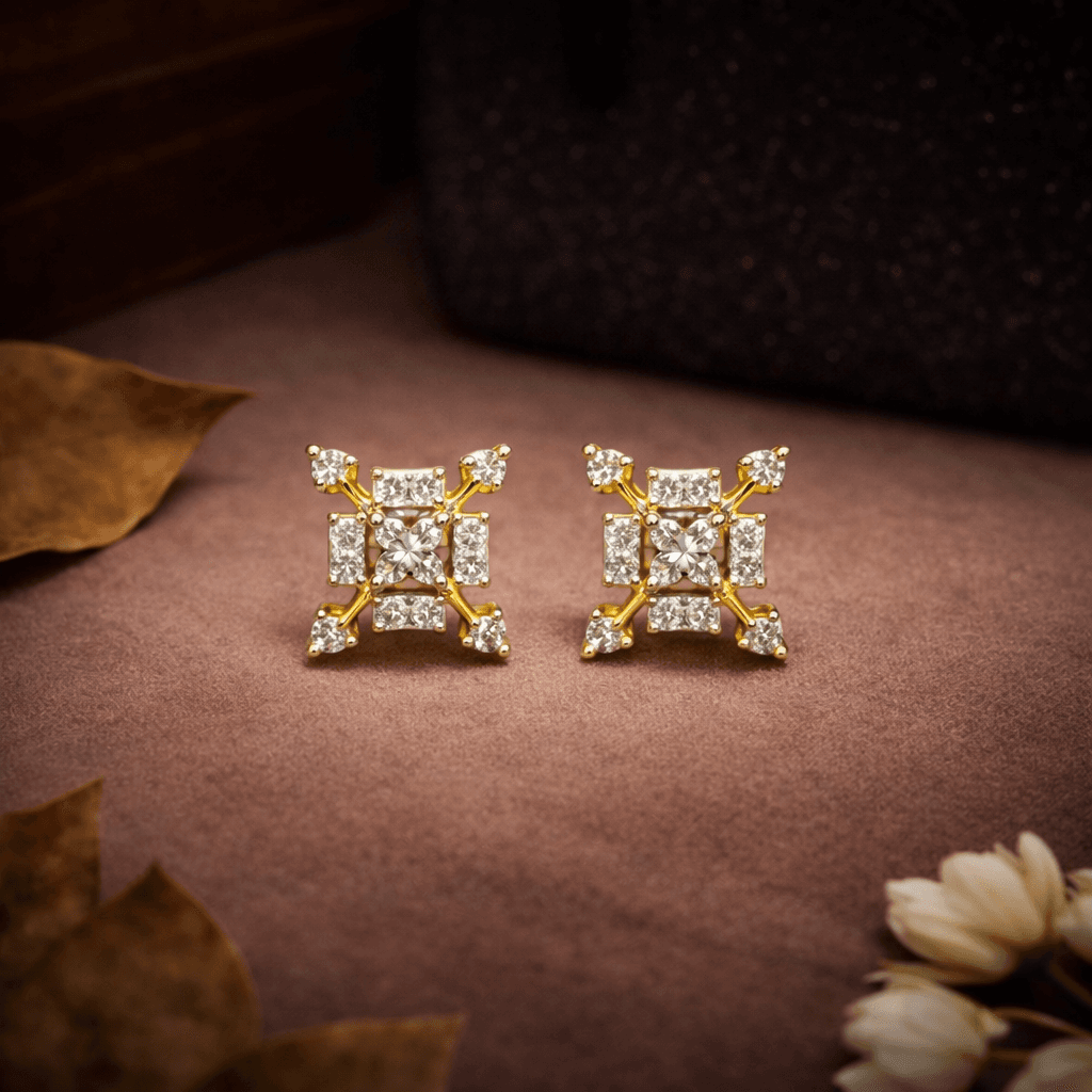 Stellar Prism Square Studs