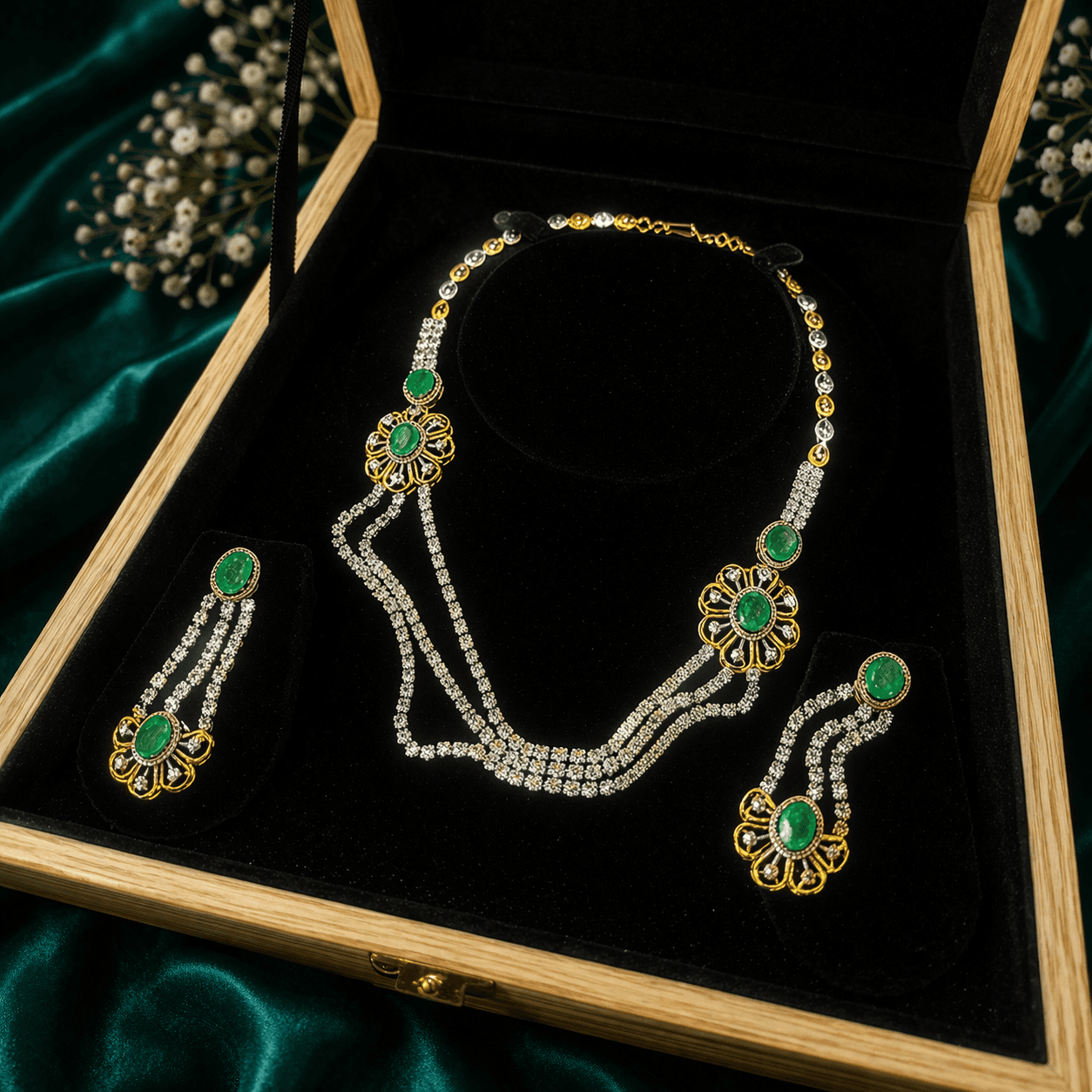 Emerald Royale Diamond Set