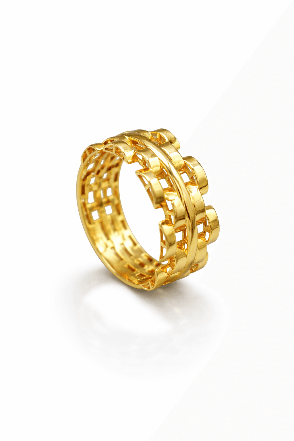 Aurex Link Crown Ring