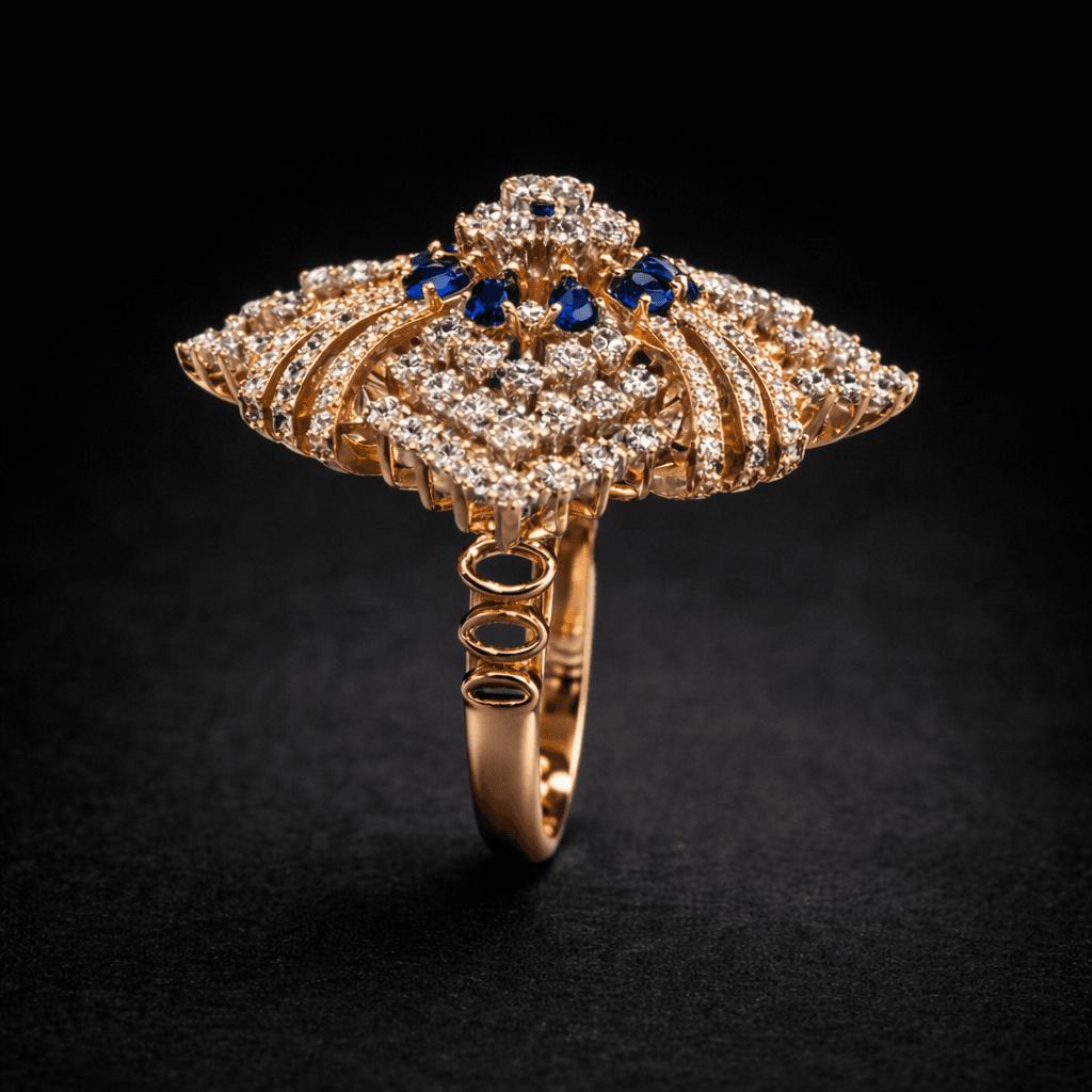Royal Bloom Cocktail Ring