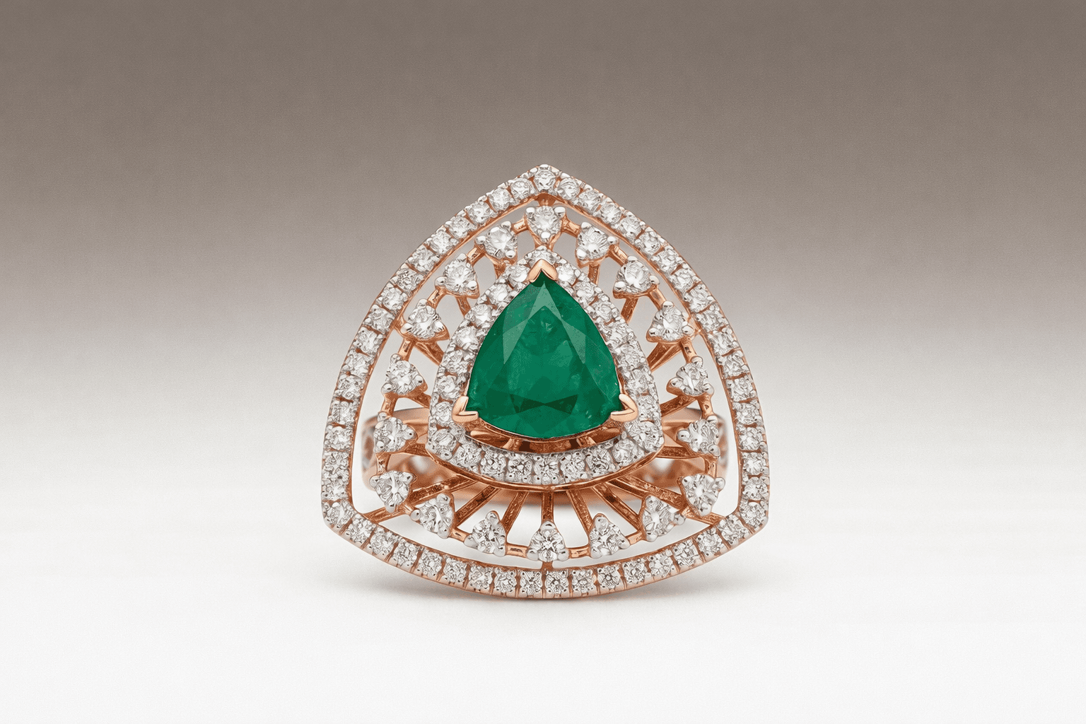 Classic Diamond Cocktail Ring view 2