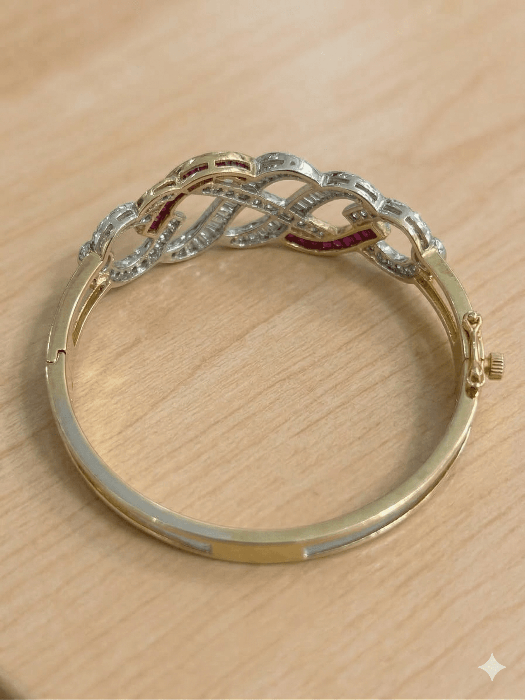 The Ribbon Infinity Bangle view 2