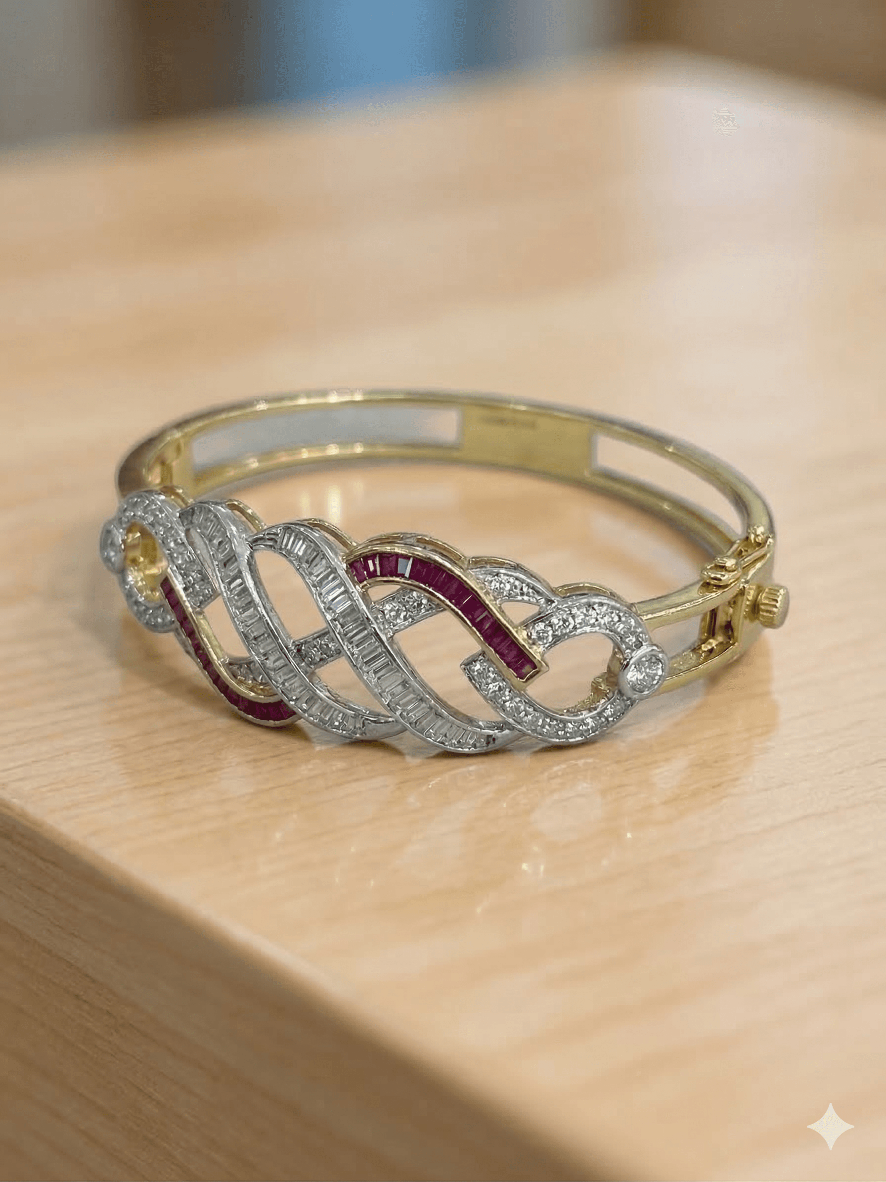 The Ribbon Infinity Bangle