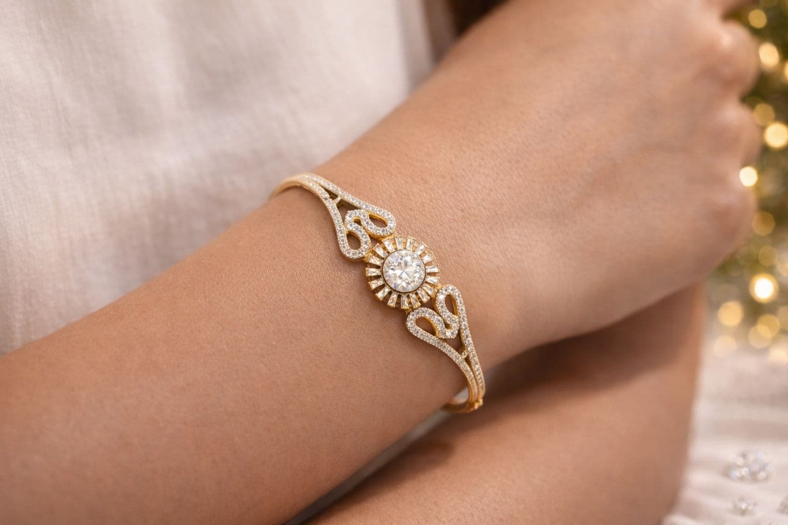 Sunburst Diamond Elegance Bracelet view 2