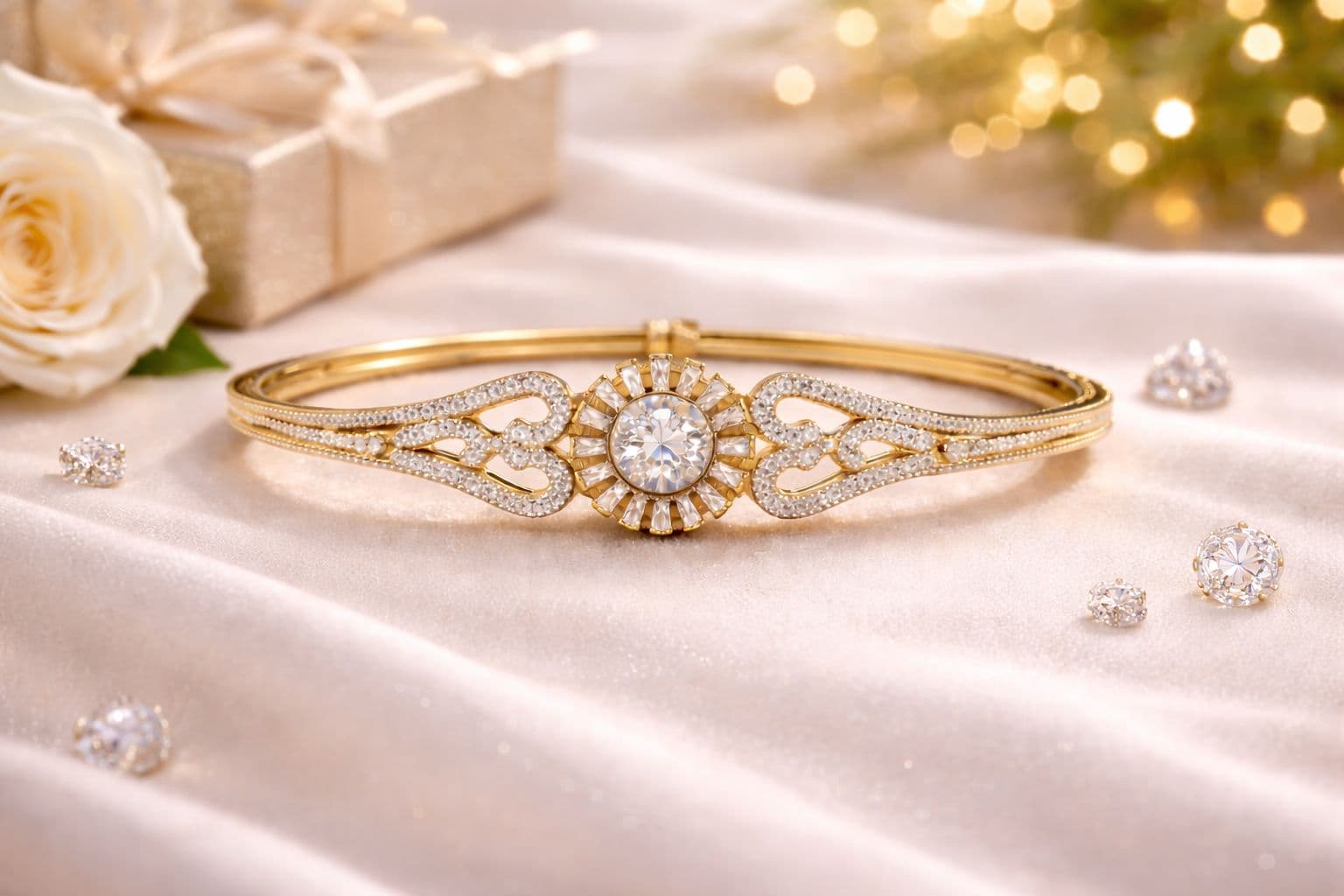 Sunburst Diamond Elegance Bracelet