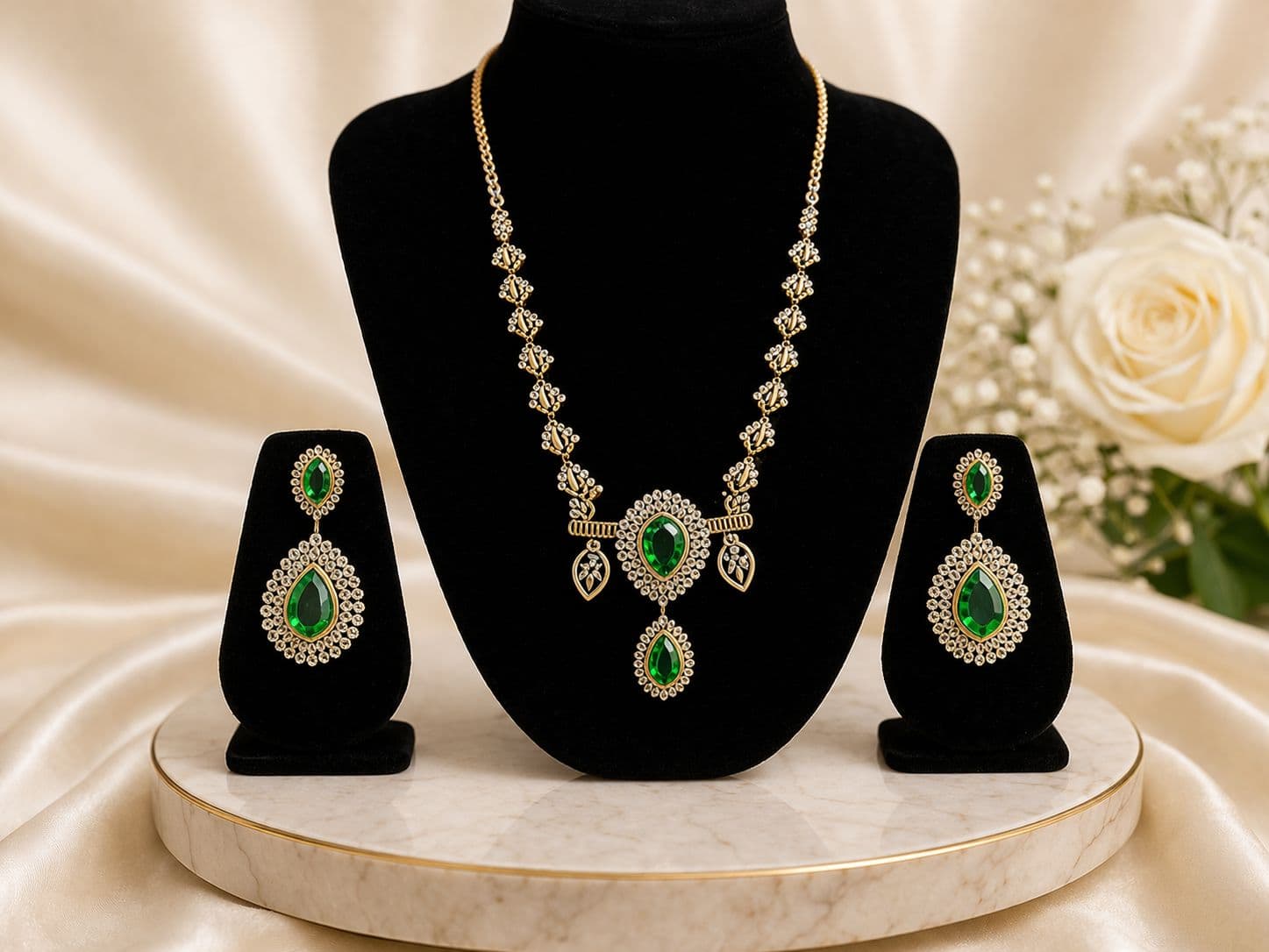 Emerald Royale Necklace Set