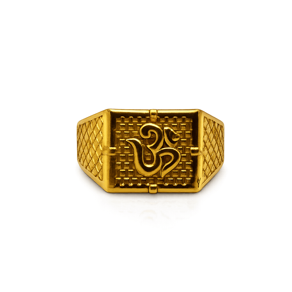 Om gold ring